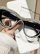 Crystal-Embellished Black Cat Eye Sunglasses - vignette 3