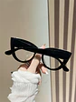 Crystal-Embellished Black Cat Eye Sunglasses - vignette 2