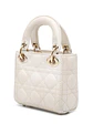 Lady Dior Micro Lambskin Cannage Satchel - vignette 2