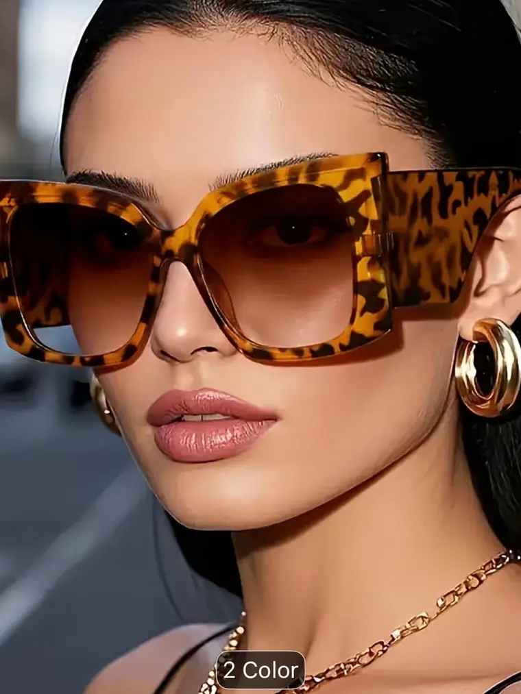 Leopard Oversized Sunglasses  2