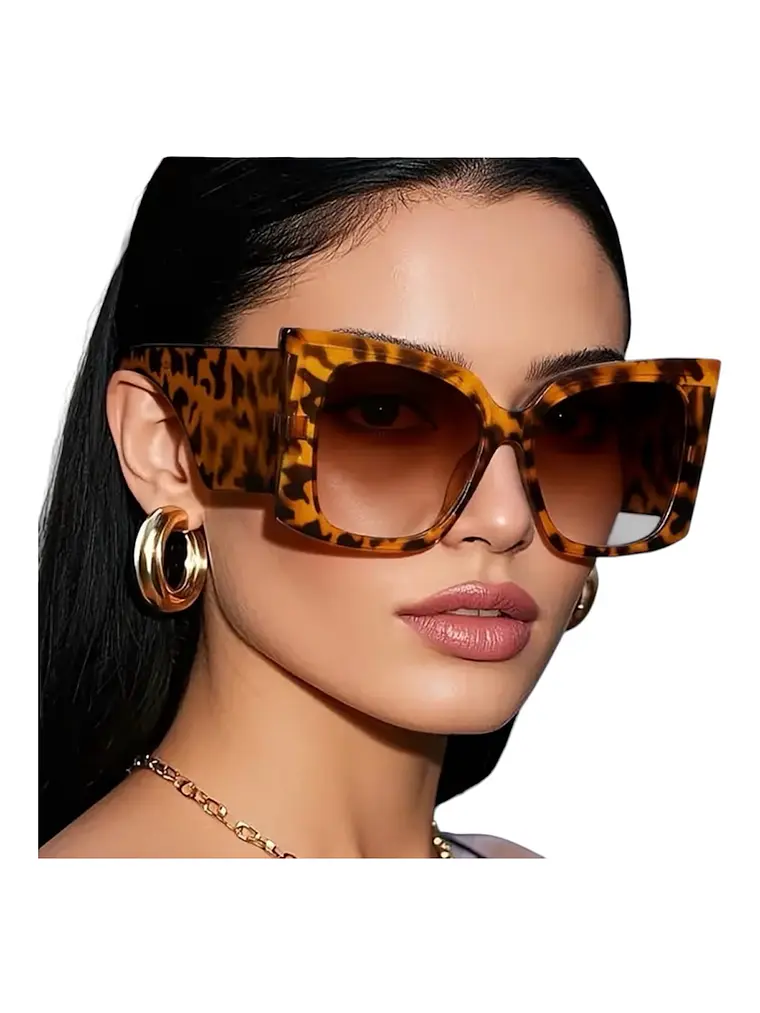 Leopard Oversized Sunglasses  1