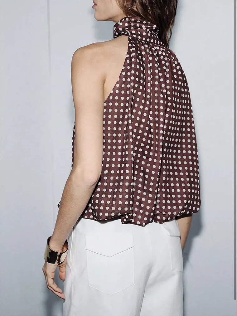 Polka Dot Halter Top 2