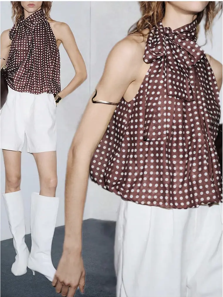 Polka Dot Halter Top 3