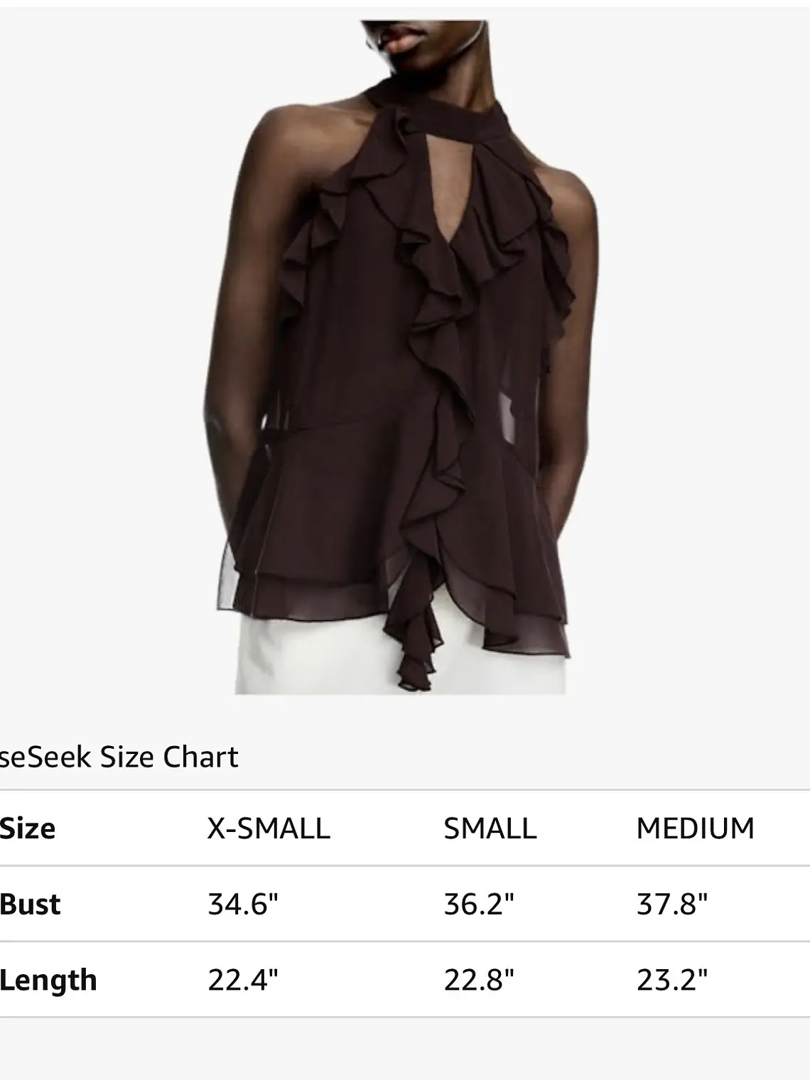 Chocolate Ruffle Halter 4