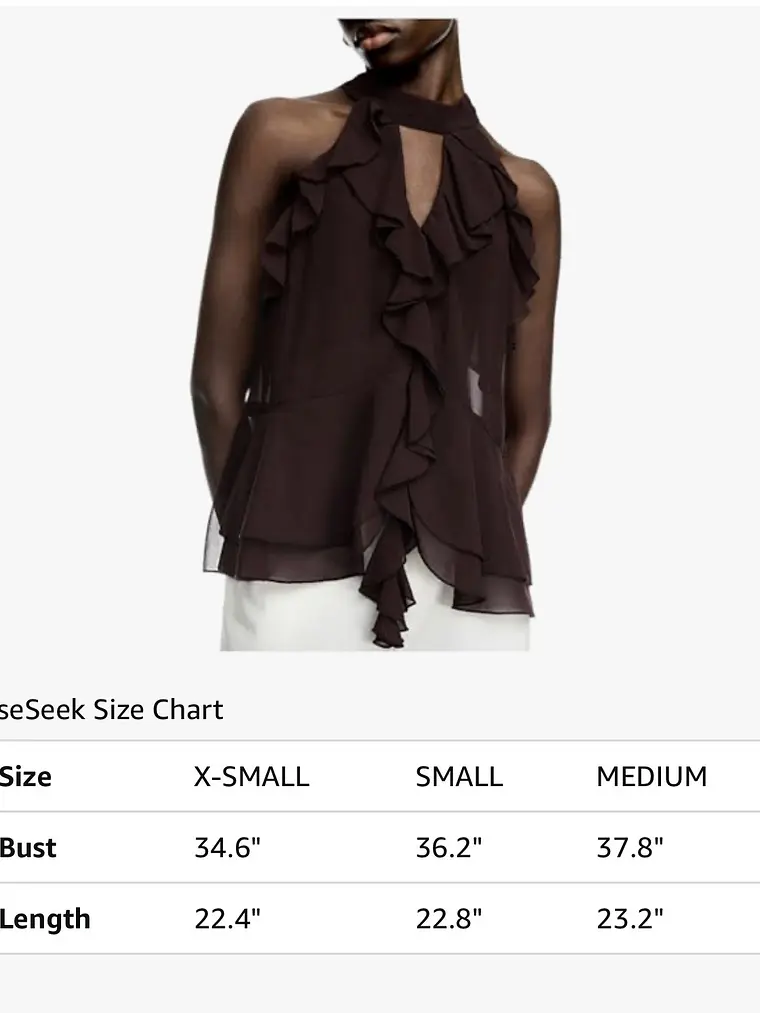 Chocolate Ruffle Halter 4