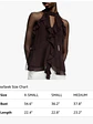 Chocolate Ruffle Halter - thumbnail 4
