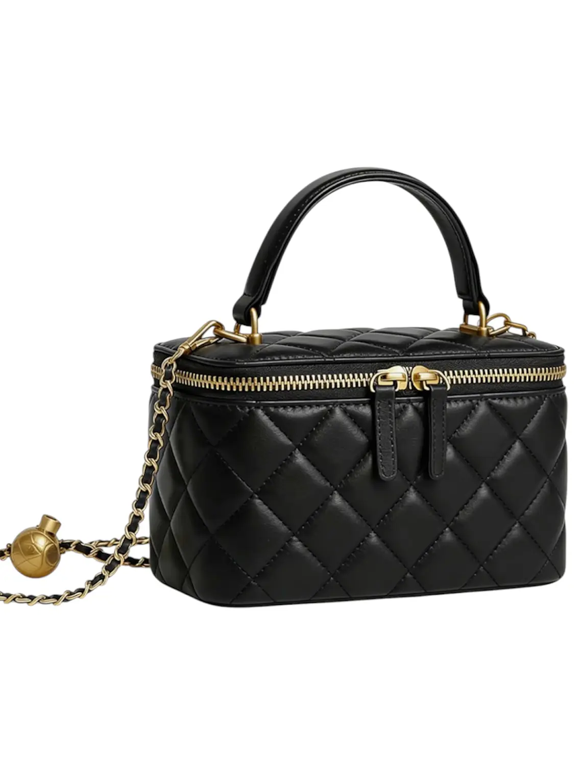 Quilted Top Handle Mini Crossbody  1