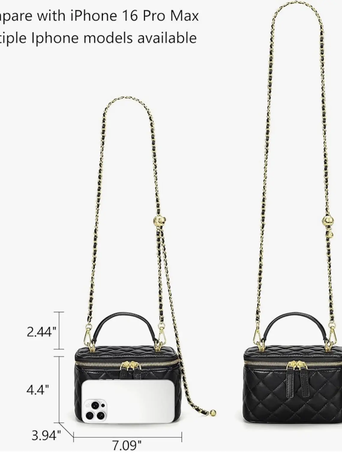 Quilted Top Handle Mini Crossbody  5