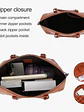 Luxe Genuine Leather Satchel - thumbnail 3