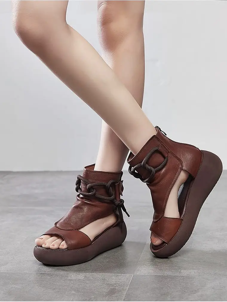 Hightop Leather Sandals 3