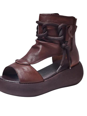 Hightop Leather Sandals
