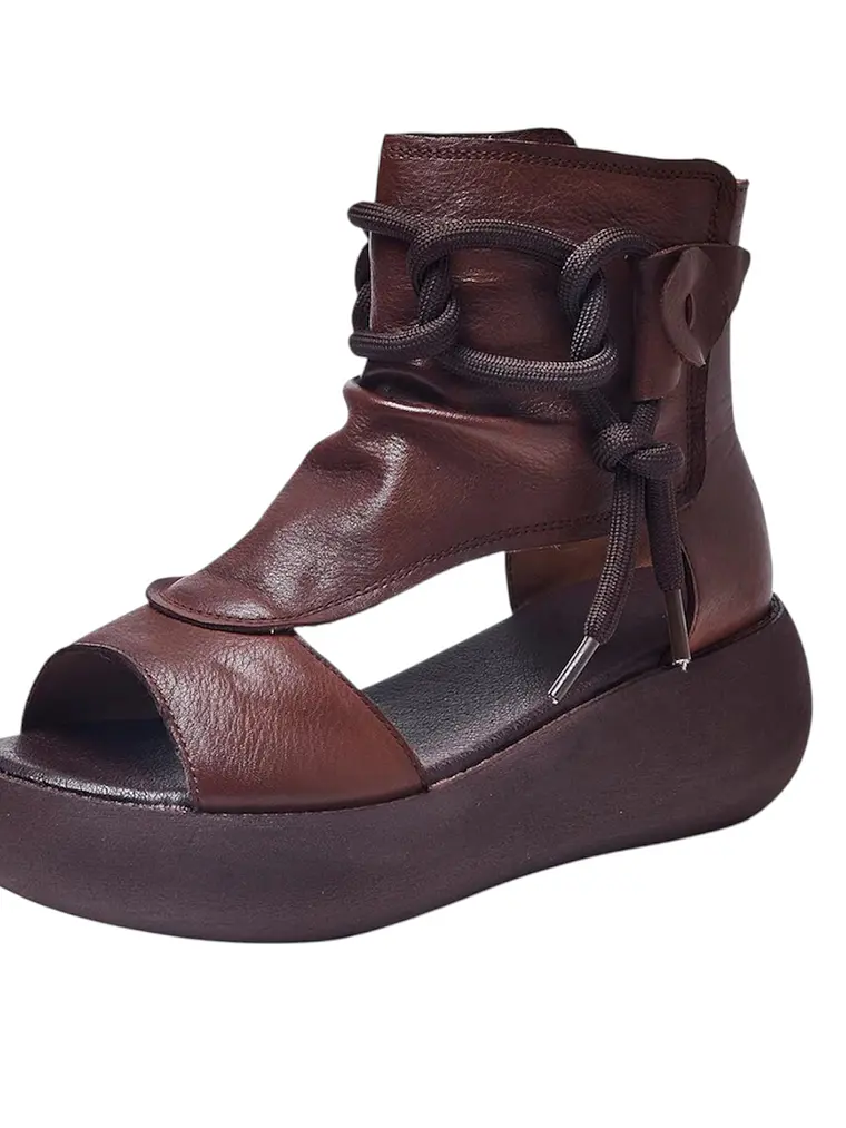 Hightop Leather Sandals 2