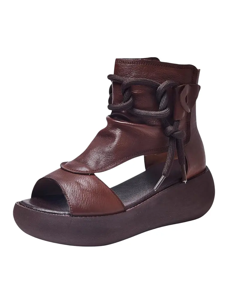 Hightop Leather Sandals 1