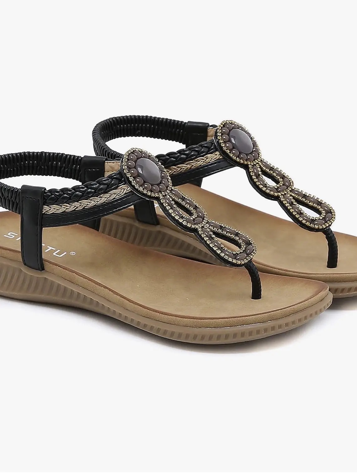 Boho Jeweled Sandals 1