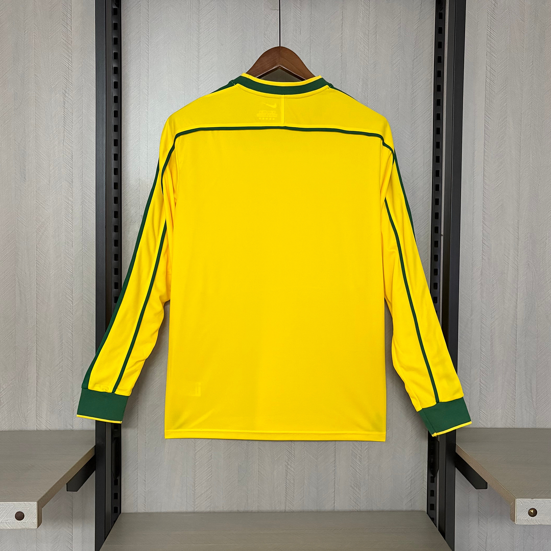 Brasil 1998 Retro (Home Kit) Manga Comprida 2