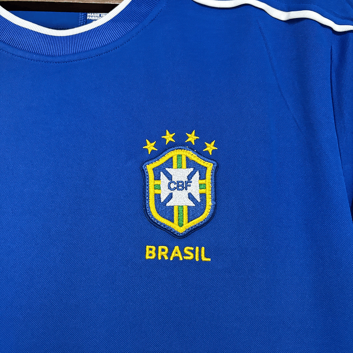 BRASIL 1998 Retro (Away Kit) Manga Comprida 3