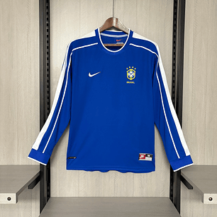 BRASIL 1998 Retro (Away Kit) Manga Comprida