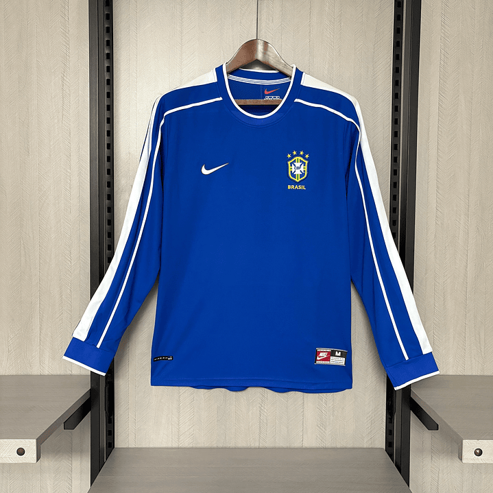 BRASIL 1998 Retro (Away Kit) Manga Comprida 1