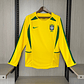 BRASIL 2002 Retro (Home Kit) Manga Comprida - Thumbnail 1