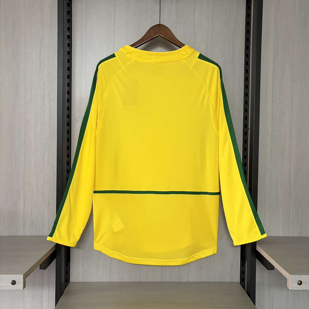 BRASIL 2002 Retro (Home Kit) Manga Comprida 2
