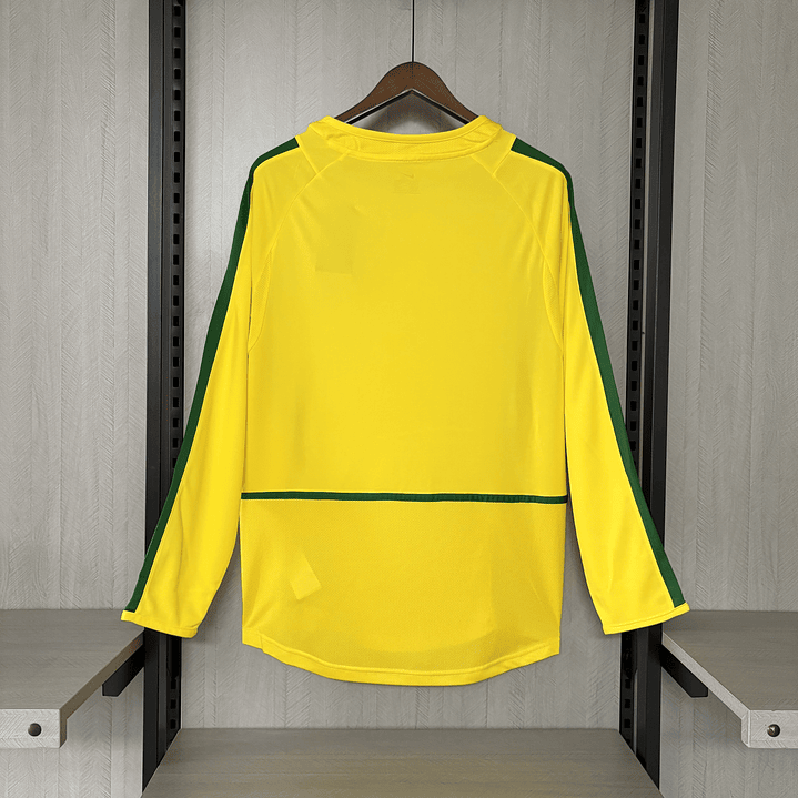 BRASIL 2002 Retro (Home Kit) Manga Comprida 2