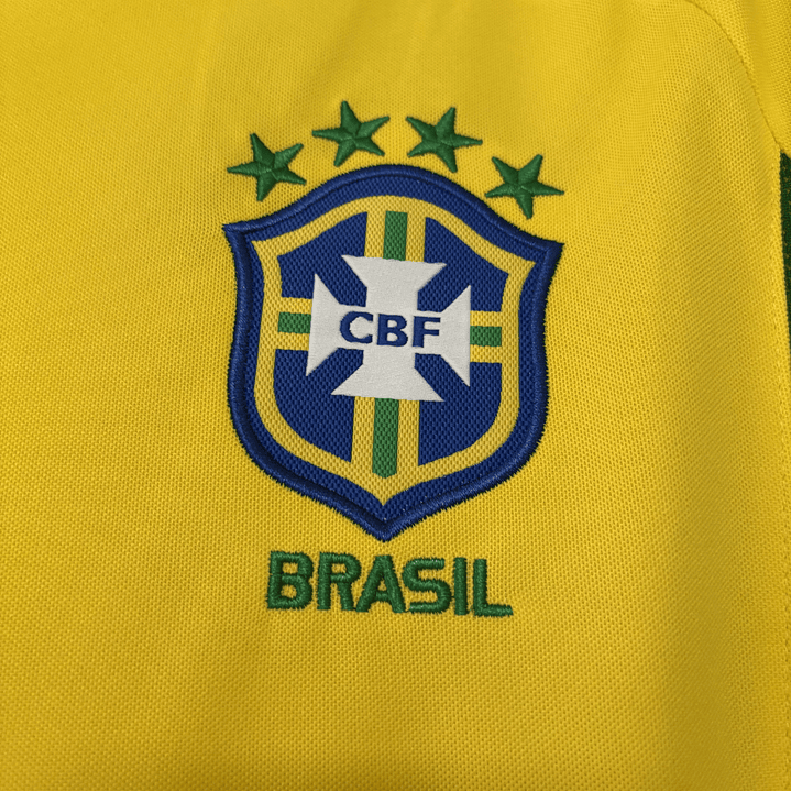 BRASIL 2002 Retro (Home Kit) Manga Comprida 4