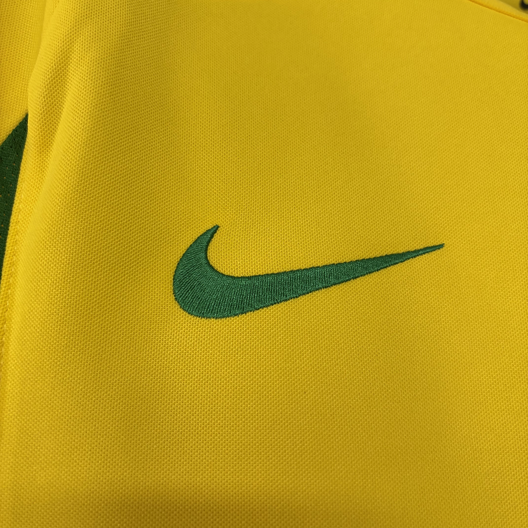 BRASIL 2002 Retro (Home Kit) Manga Comprida 5