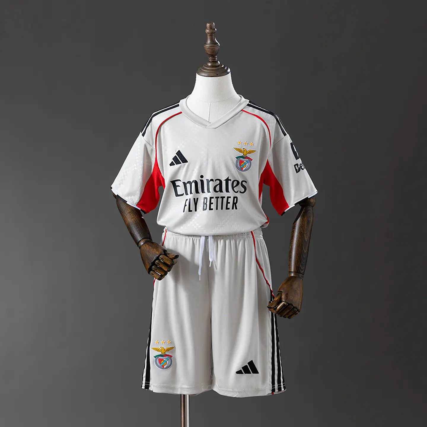 SL BENFICA 25/26 (Away Bege) Kit Criança 1