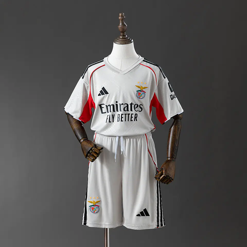 SL BENFICA 25/26 (Away Bege) Kit Criança 1