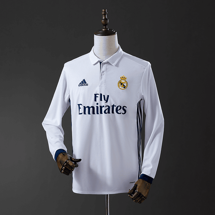REAL MADRID Retro 16/17 (Home) Manga Comprida 1