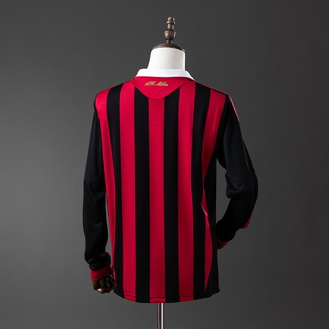 AC MILAN Retro 09/10 (Home) Manga Comprida 2