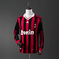 AC MILAN Retro 09/10 (Home) Manga Comprida - thumbnail 1