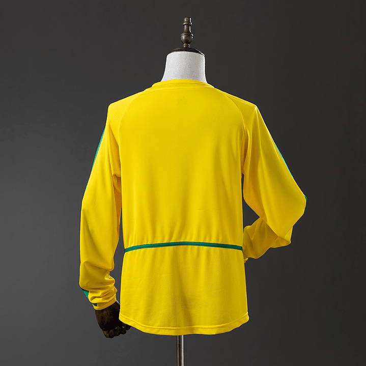 BRASIL 2002 Retro (Home Kit) Manga Comprida 2