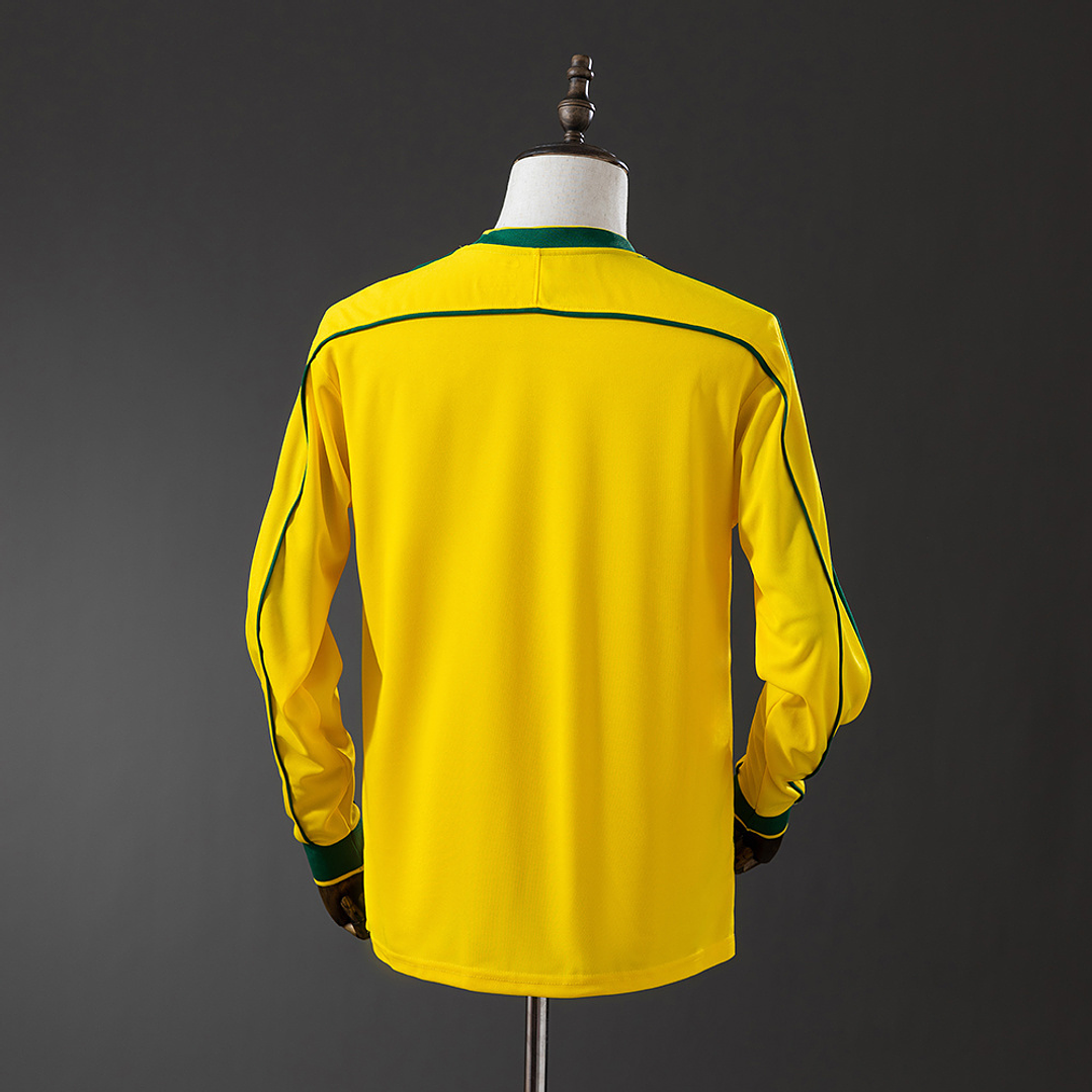 Brasil 1998 Retro (Home Kit) Manga Comprida 2