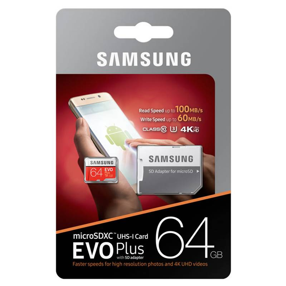 Tarjeta MicroSD 64 GB Evo Plus