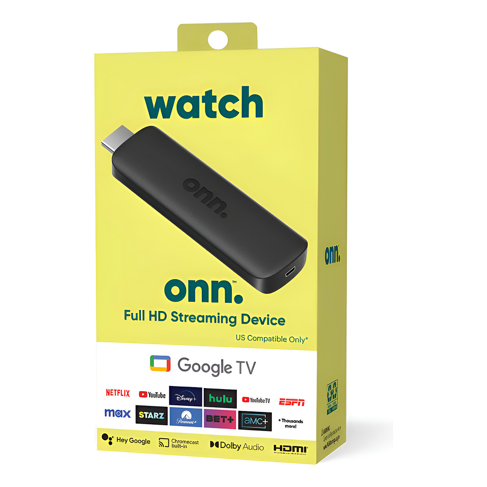 ONN Stick FHD Google Tv - Mando a Voz