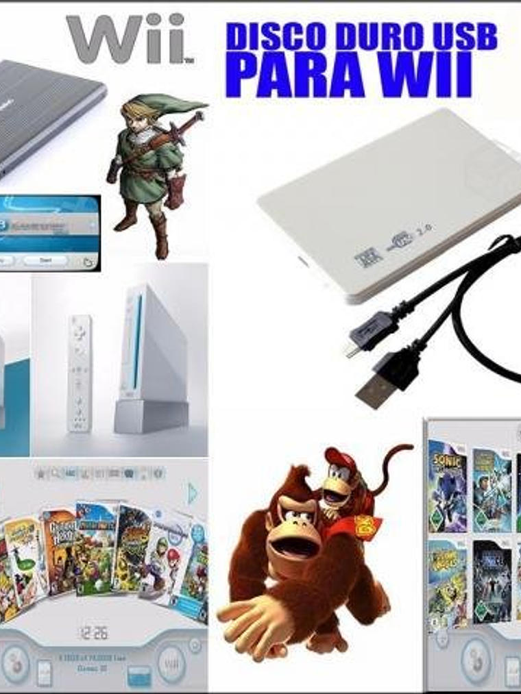 DISCO DURO CON JUEGOS DE WII DE 500GB CON 320JUEGOS 1
