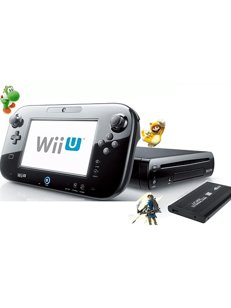 Nintendo Wii U Con Disco Duro y Retroarch con juegos + UN MANDO WII U PRO 2