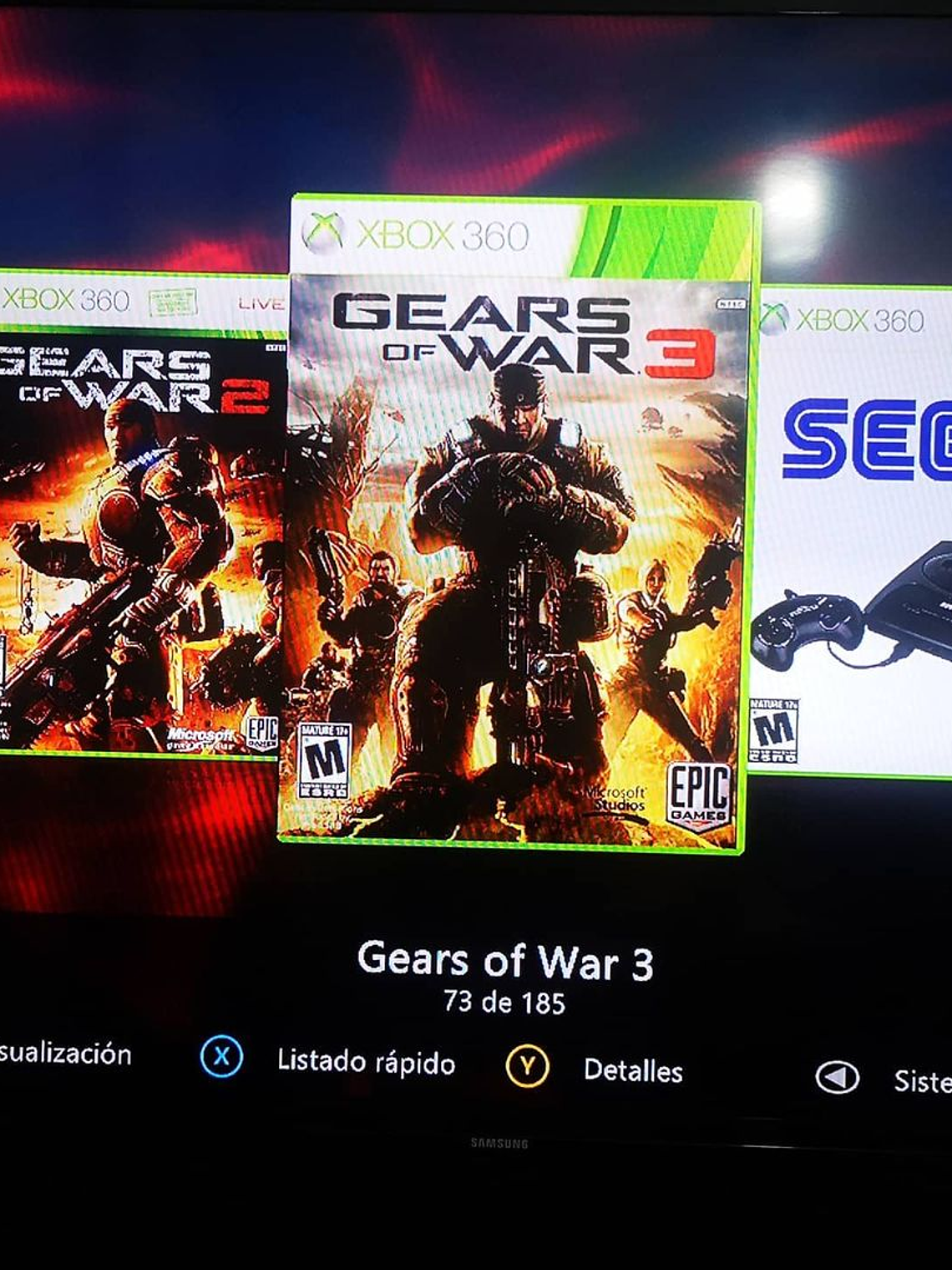 XBOX 360 CON DISCO DURO INTERNO 1GB 6