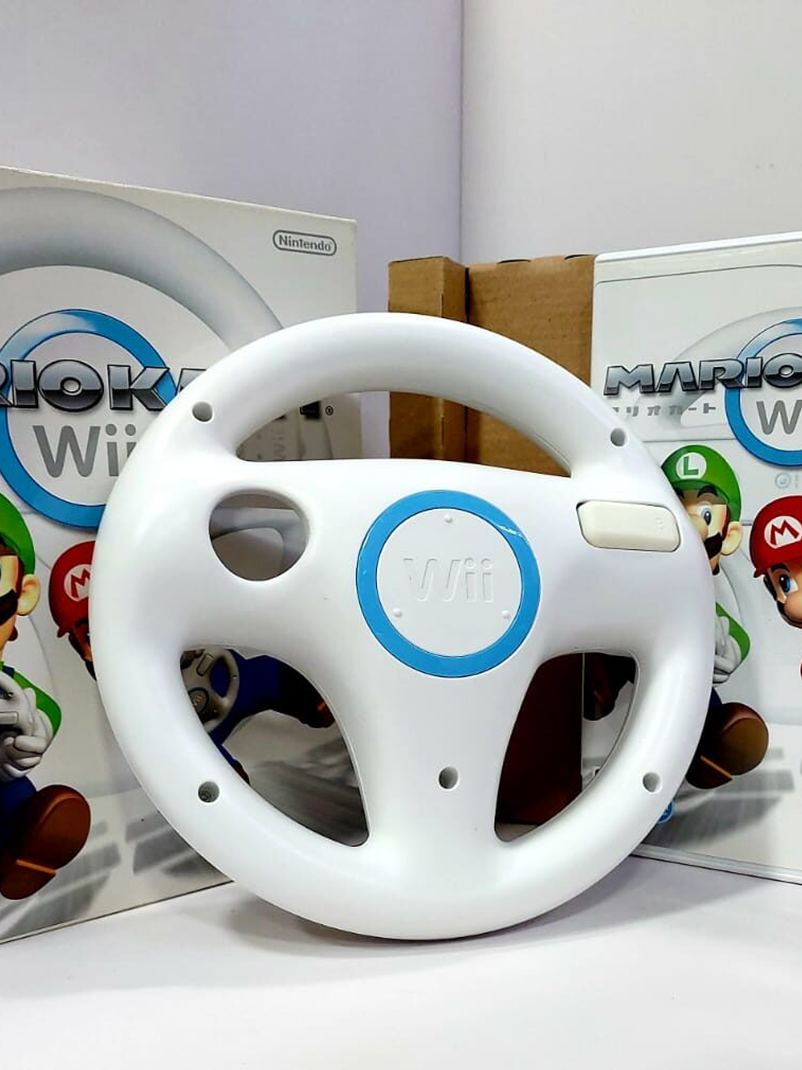 VOLANTE DE WII + JUEGO MARIO KART 1
