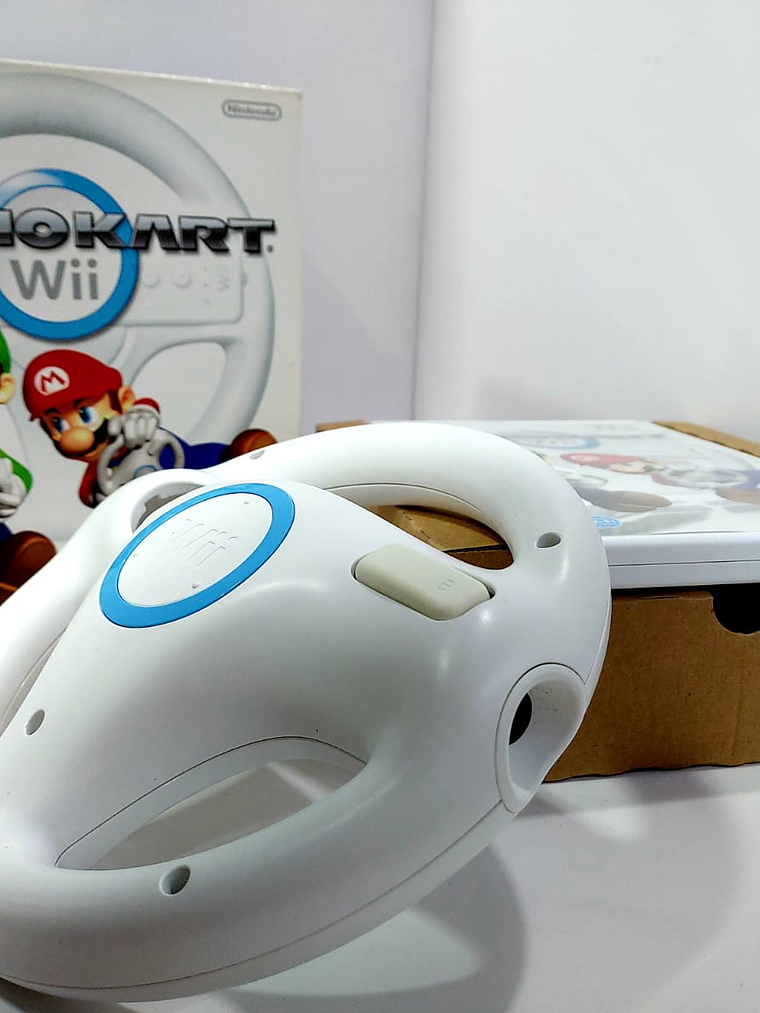 VOLANTE DE WII + JUEGO MARIO KART 2