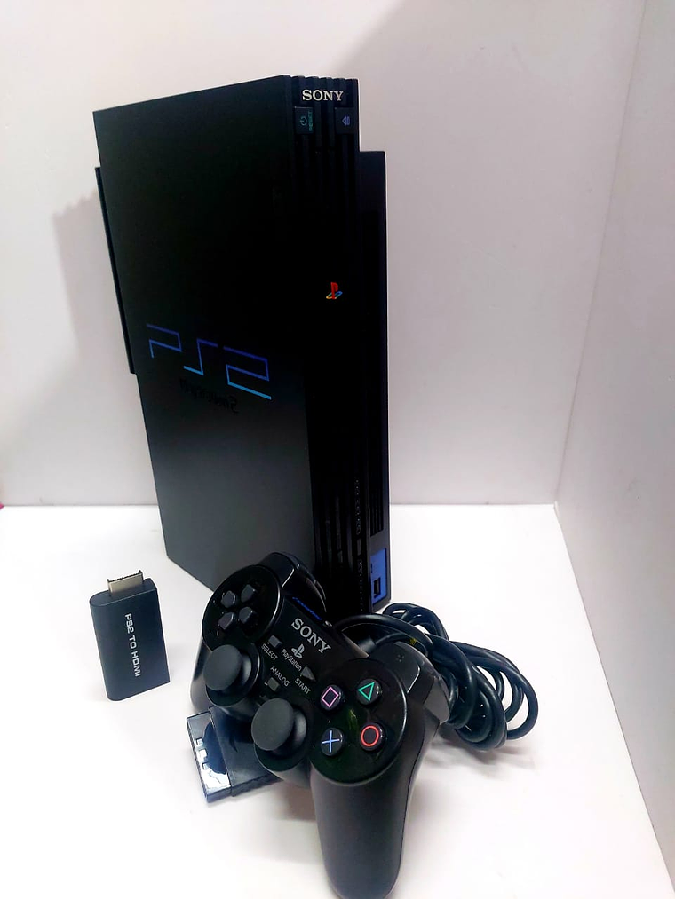 CONSOLA PS2 FAT 1TB CON JUEGOS CON MANDO ORIGINAL 2