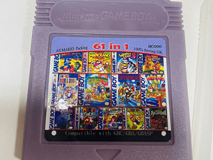 CARTUCHO DE JUEGOS GAMEBOY 61 en 1