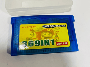 CARTUCHO DE JUEGOS GAMEBOY ADVANCE 369 en 1