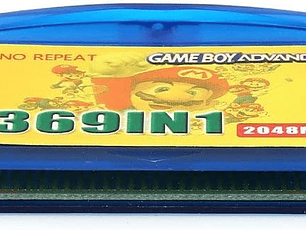 CARTUCHO DE JUEGOS GAMEBOY ADVANCE 369 en 1