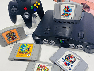 CONSOLA NINTENDO 64 CON UN CONTROL