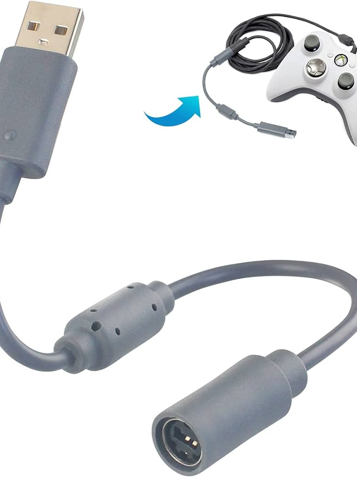CONECTOR CABLE USB CONTROL XBOX 360 2