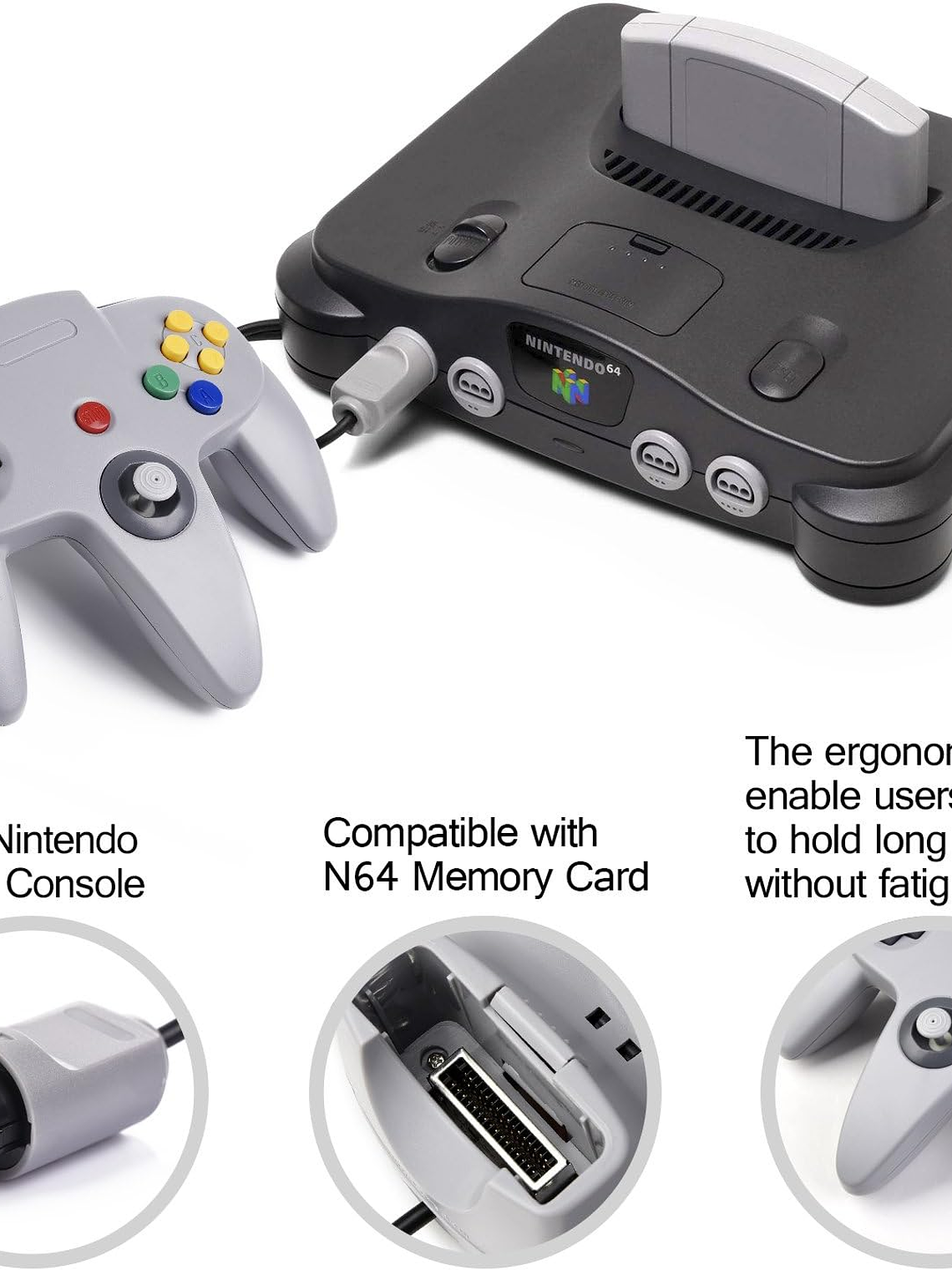 CONSOLA NINTENDO 64 CON UN CONTROL 3
