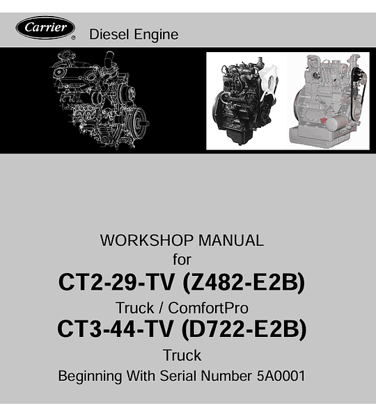 Workshop Manual Z482-E2B desde serial 5A0001