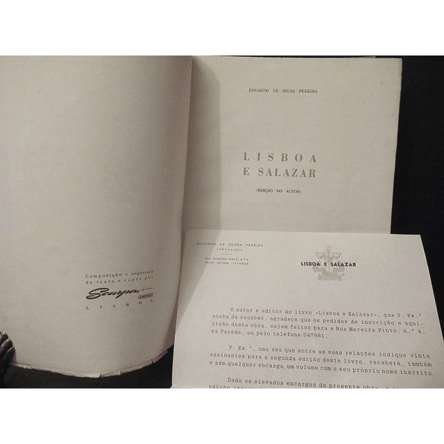 Lisboa E Salazar 1926/60 Eduardo Sousa Pereira